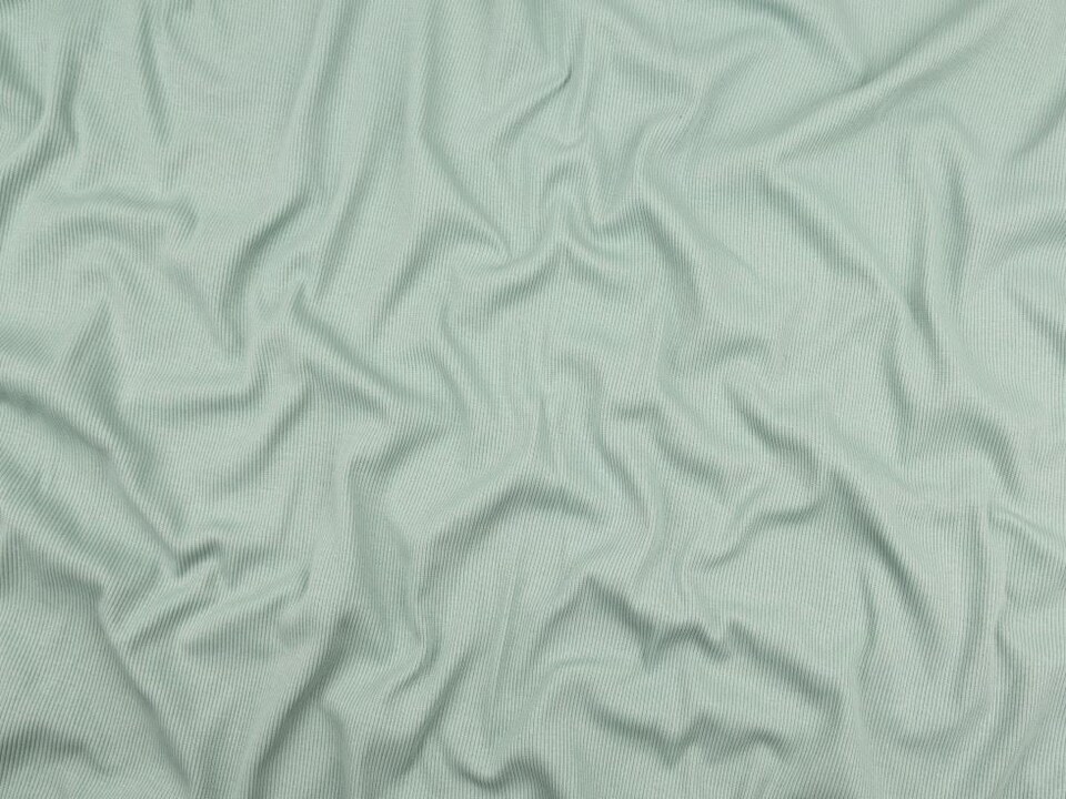 Minerva Core Range Blue Cotton Rib Stretch Knit Fabric for Dressmaking, 140cm / 55" Wide - per metre