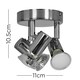 image 3 of ValueLights Consul Polished Silver Spotlight and GU10 Spotlight LED 3W Warm White 3000K Bulb