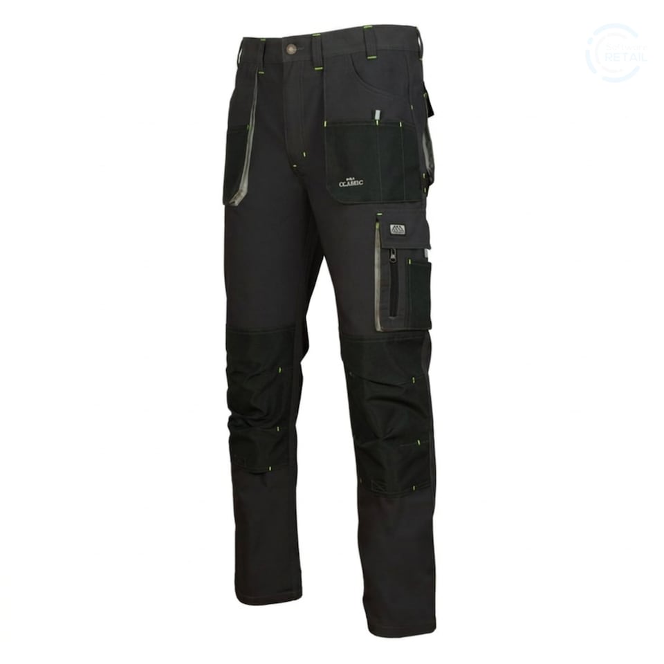 image 1 of Artmas Classic Grey Protective Work Trousers, 9 Storage Pockets, Knee Pad Sections, 260gsm (28/30 Inch - 46 EU)