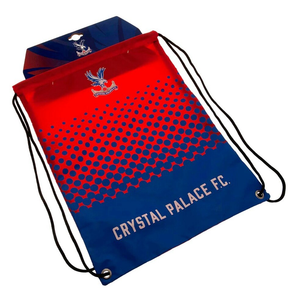 image 1 of Crystal Palace FC Fade Drawstring Bag - Red/Blue/White - One Size Blue | One Size