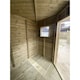 image 4 of 9 x 9 CORNER Pressure Treated Wooden Workshop / Garden Shed + Windows + Lock  (9' x 9' / 9ft x 9ft) (9x9)
