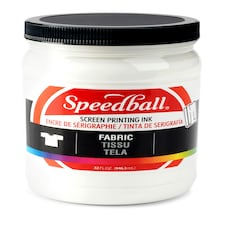 Speedball Fabric Screen Printing Ink, White, 32oz