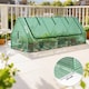 image 3 of Outsunny Portable Small Polytunnel with Mesh Windows, 240x90x90cm
