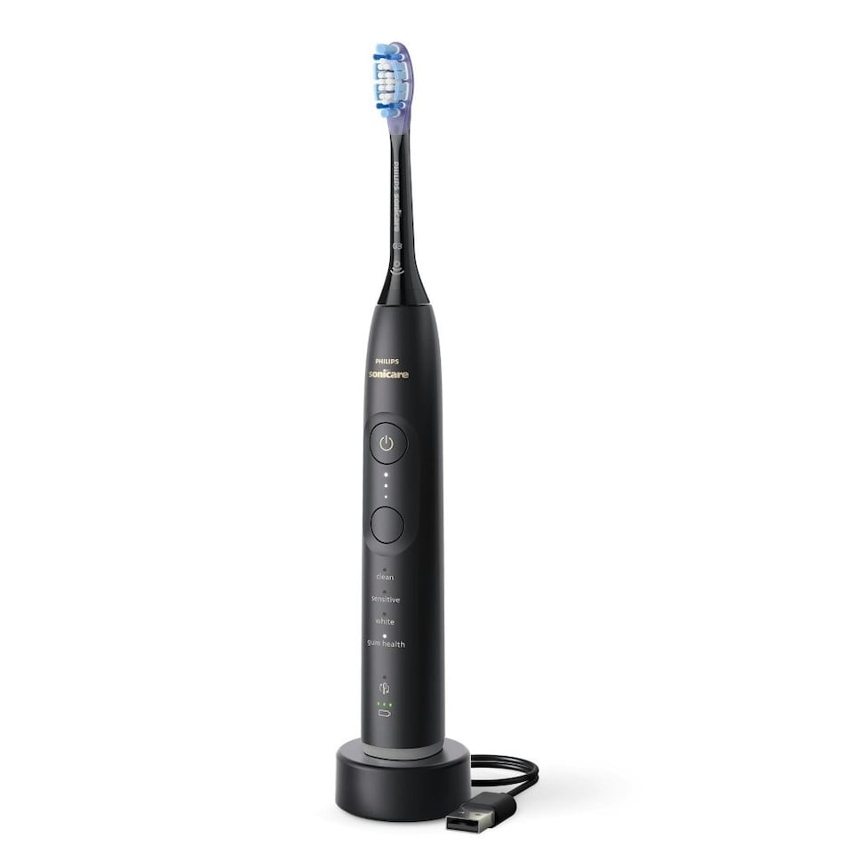 image 1 of Philips 7100 Series Black Toothbrush with Charging Case