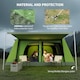 image 4 of Outsunny Two Room Dome Tent Camping Shelter with Porch and Portable Carry Bag