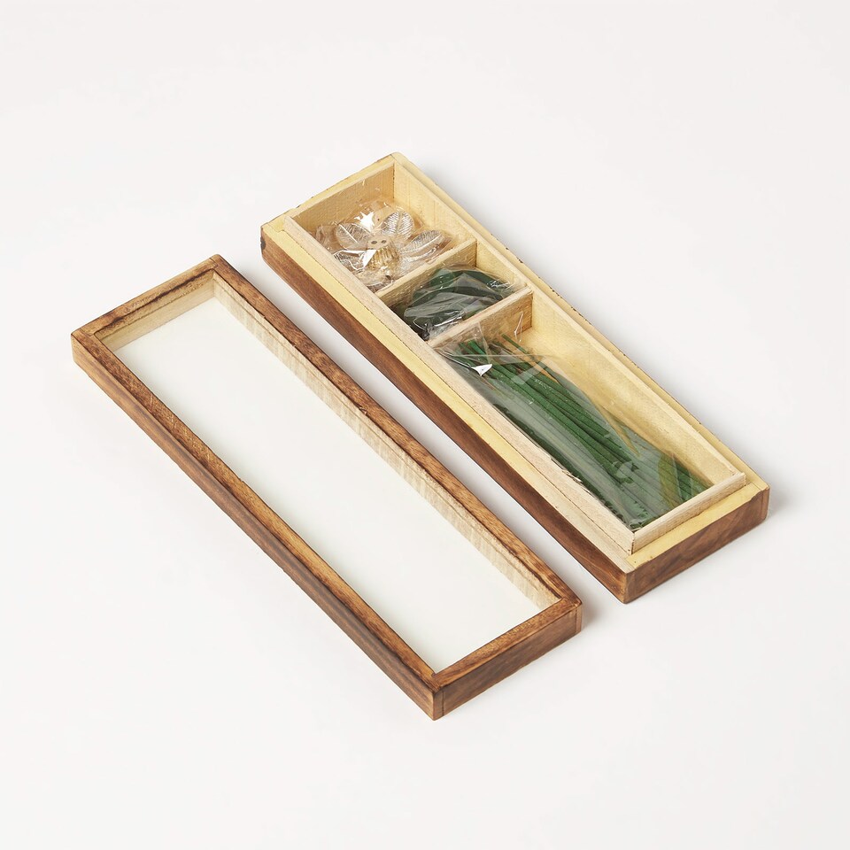 image 1 of Homescapes Zen Incense Gift Set – Jasmine & Marigold
