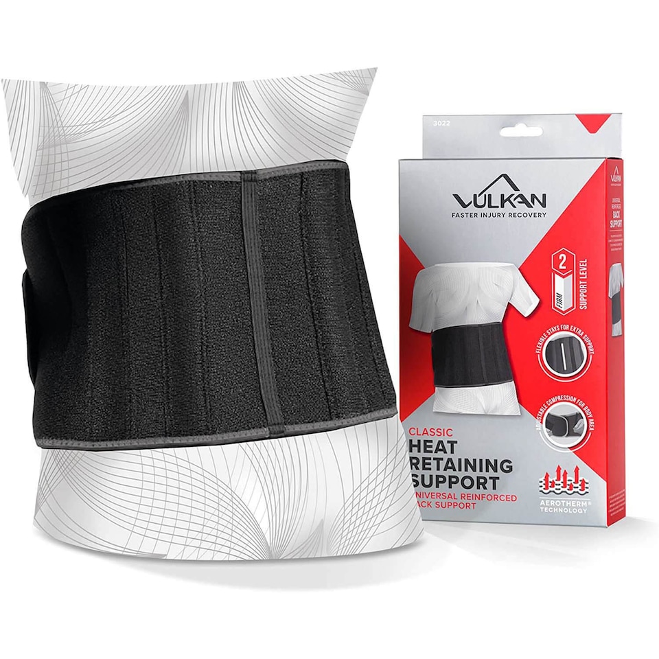 image 1 of Vulkan Classic Reinforced Back Support - Level 2 Neoprene, One Size | Multi | BLACK | One Size