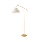 image 1 of ValueLights Layla Brushed Gold Adjustable Floor Lamp and Bulb