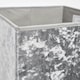 image 3 of OHS 2 Pack Crushed Velvet Folding Storage Cube Boxes, 27x27cm - Grey