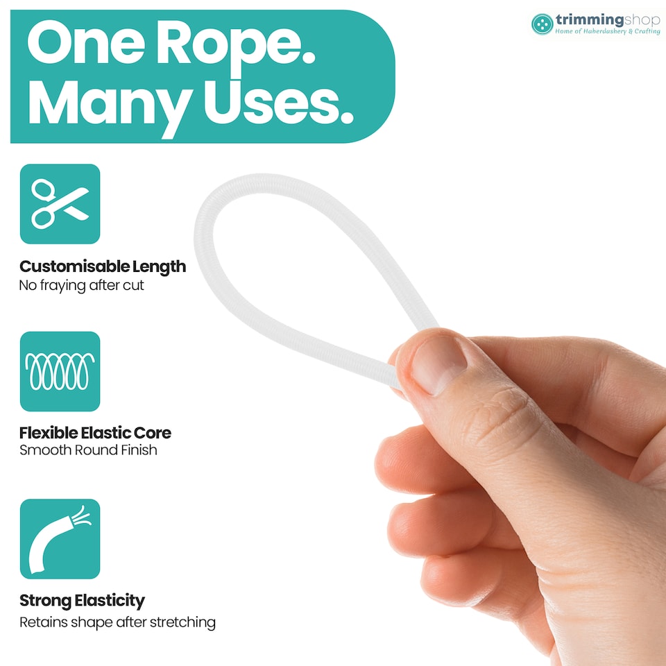 image 1 of 4mm Bungee Shock Cord, 25 Metres Camping Kayaks Tarpaulin