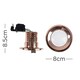 image 3 of ValueLights Pack of 4 - Fire Rated Copper Effect GU10 Recessed Ceiling Downlight/Spotlights With 5w LED Bulbs 6500K Cool White