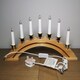 image 4 of 45cm Premier Christmas Candlebridge with 7 Bulbs in Light Wood Mains Powered