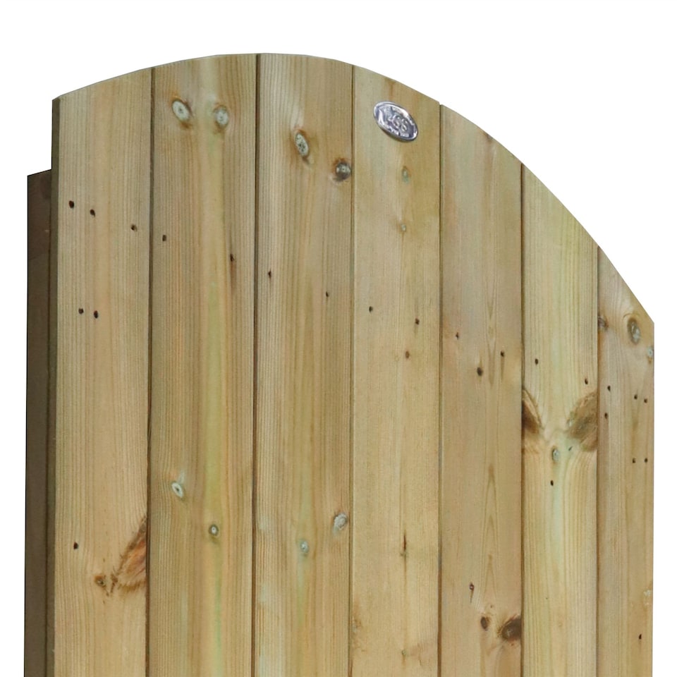 image 1 of Arch Top Wooden Garden Gate 6ft x 2.5ft Tongue & Groove Fully Framed Treated Door