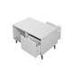 image 4 of Pulford Scandi Coffee Table 2 Drawers White Living Room Storage Furniture