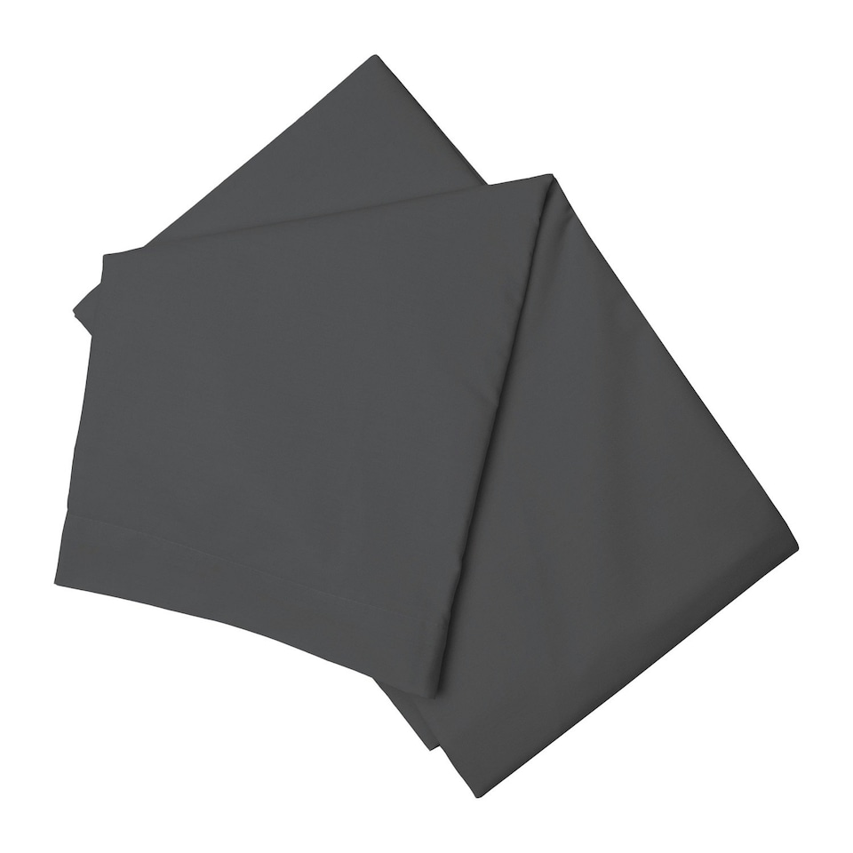 image 1 of Belledorm Brushed Cotton Flat Sheet - Charcoal - Kingsize