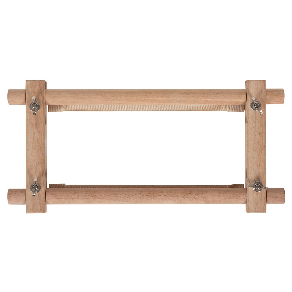 image 1 of Milward Rotating Tapestry Frame - Beech Wood 22x15cm Stitch-On Frame for Needlecraft & Embroidery