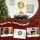 image 6 of HOMCOM 60 cm Prelit Christmas Wreath, Door Wreath with Realistic Branches