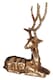 image 4 of Decorative Gold Finish Sitting Stag