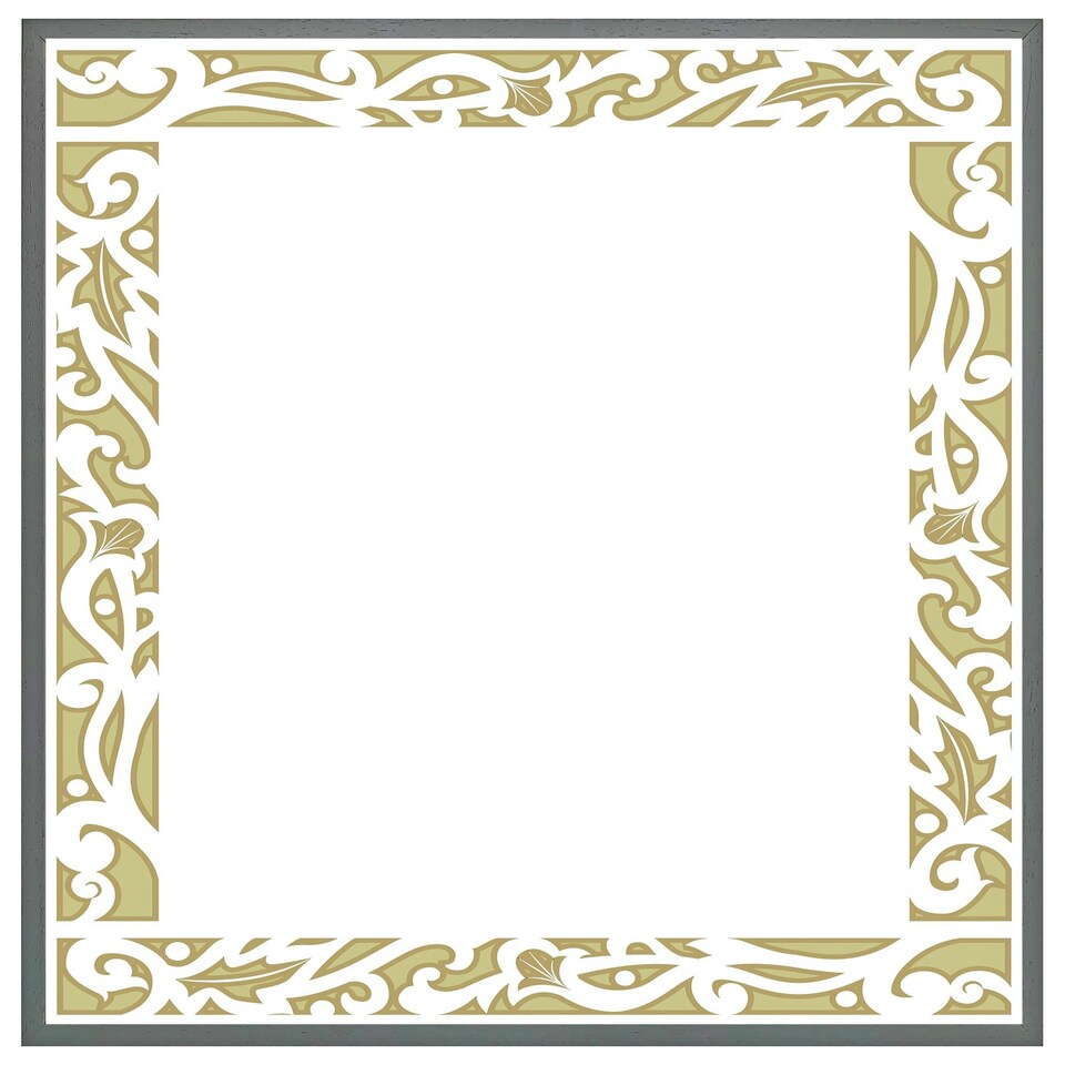 image 1 of Egyptian hieroglyphs golden border (Picture Frame) Grey | L