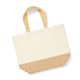 image 1 of Westford Mill Jute Base Canvas Tote XL - Natural - One Size (UTPC3659) | Multi
