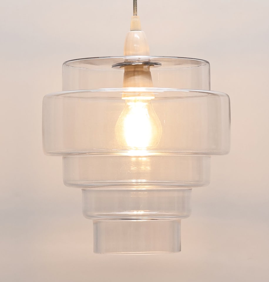 image 1 of Pagazzi Mira Clear Glass Easy-Fit Pendant