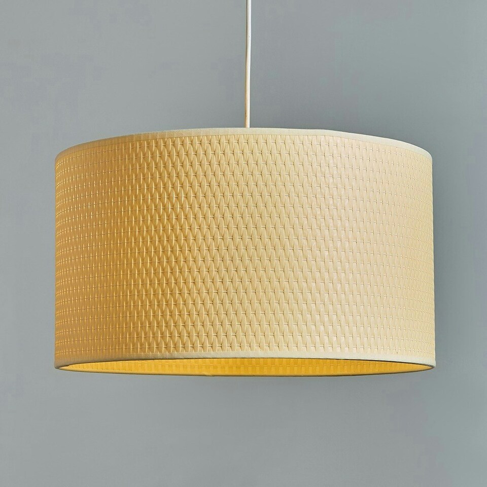image 1 of ValueLights Leno Natural Ceiling Pendant Shade Cream
