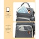 image 8 of Multifunctional Maternity and Baby Backpack for Outings | Grey | Dark Grey