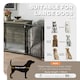 image 3 of PawHut Dog Crate Furniture End Table w/ Cushion for Large Dogs