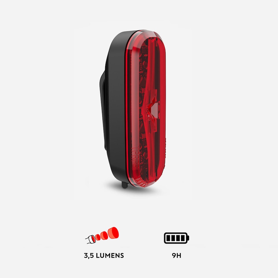 image 1 of Decathlon RL 510 Rear USB LED Bike Light 3 Lumens