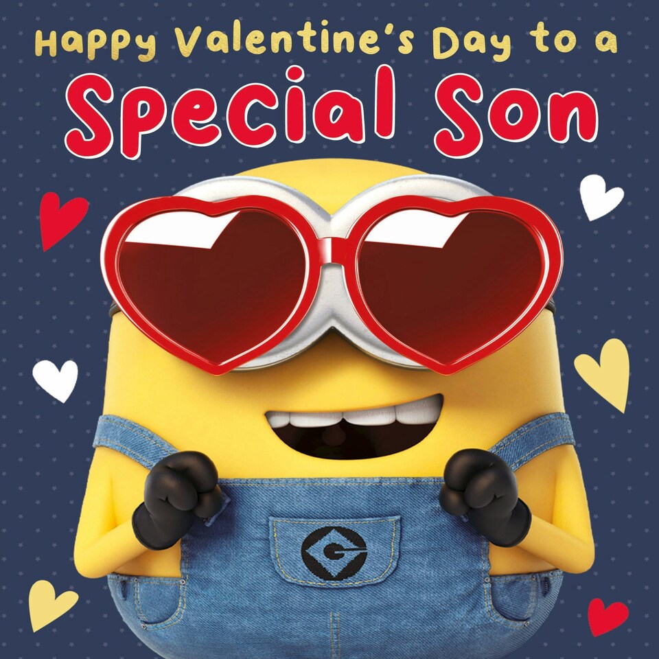 image 1 of Despicable Me 'Son' Valentine's Day Card