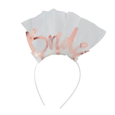 Bride To Be Hen Party Veil Plastic Headband
