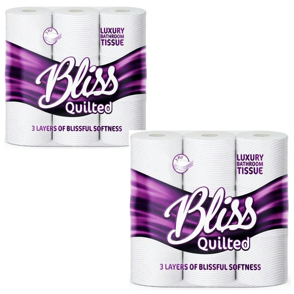 image 1 of 27 Rolls Of Super Absorbent Luxurious Soft Triple Quilted Toilet Tissue Ideal For Washrooms & Bathrooms