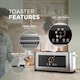image 6 of 4 Slice Digital Touchscreen Toaster 1400W Stainless Steel