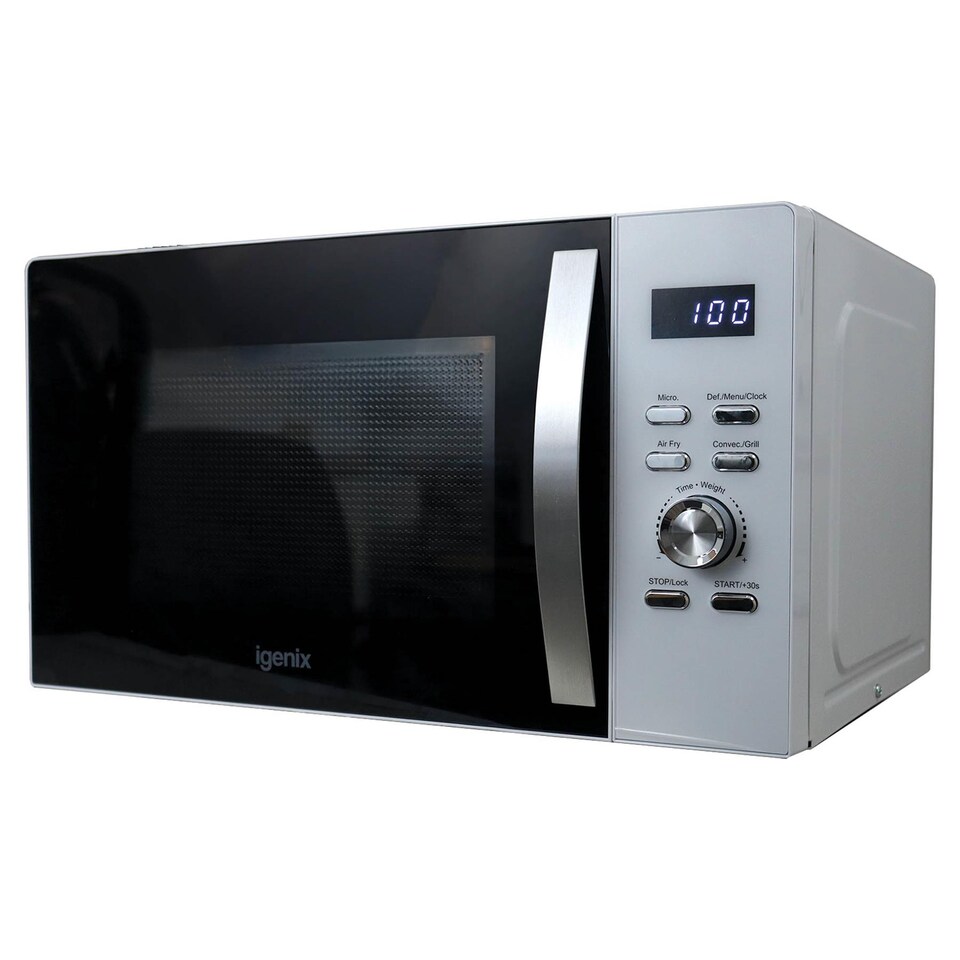 image 1 of Digital Microwave, 25 Litre, 60 Min Timer, Air Fryer Function, 850W, White, IGMC02580W
