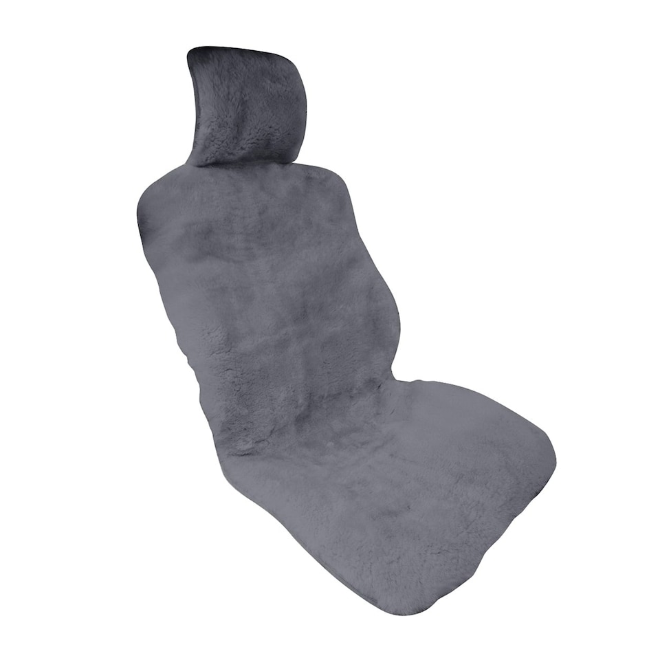 image 1 of Eastern Counties Leather Sheepskin Car Seat Cover - Grey - One size