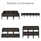 image 5 of Outsunny 6-piece Elevated Flower Bed Vegetable Herb Planter Plastic, Brown