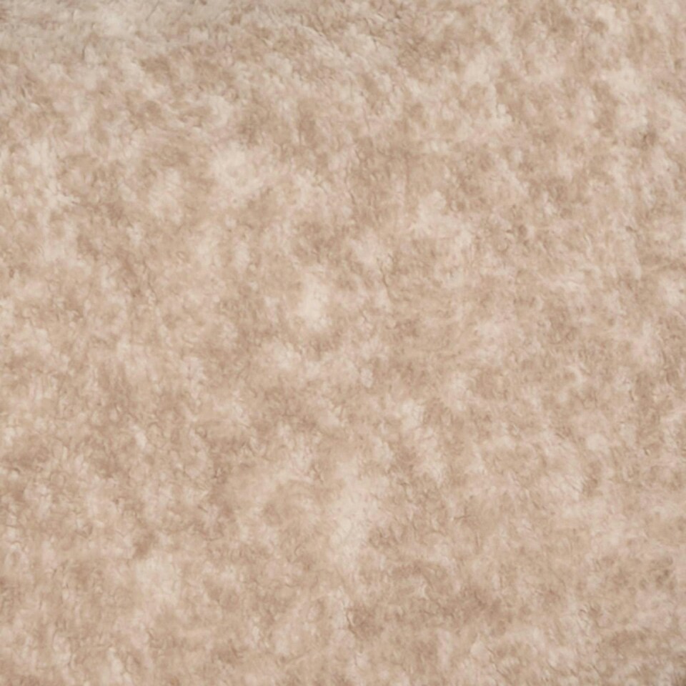 image 1 of OHS Teddy Marl Fleece Warm Soft 30cm Deep Fitted Bed Sheet, Natural - Double