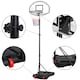 image 4 of Yaheetech 1.9-2.5M Height-Adjustable Basketball Hoop System Black