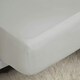 image 2 of Belladorm Pima Cotton 450 Thread Count Extra Deep Fitted Sheet - Platinum - 6ft 6in