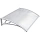 image 1 of Yaheetech 120 cm x 76 cm  Front Door Canopy Outdoor Awning Black White