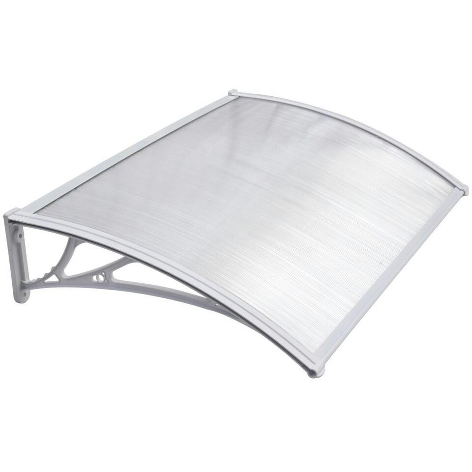 image 1 of Yaheetech 120 cm x 76 cm Front Door Canopy Outdoor Awning Black White