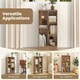 image 6 of COSTWAY 5-Cube Bookcase Wooden Storage Organizer White Yellow