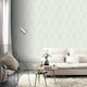 image 3 of Moroccan Damask Wallpaper in White and Silver Multi