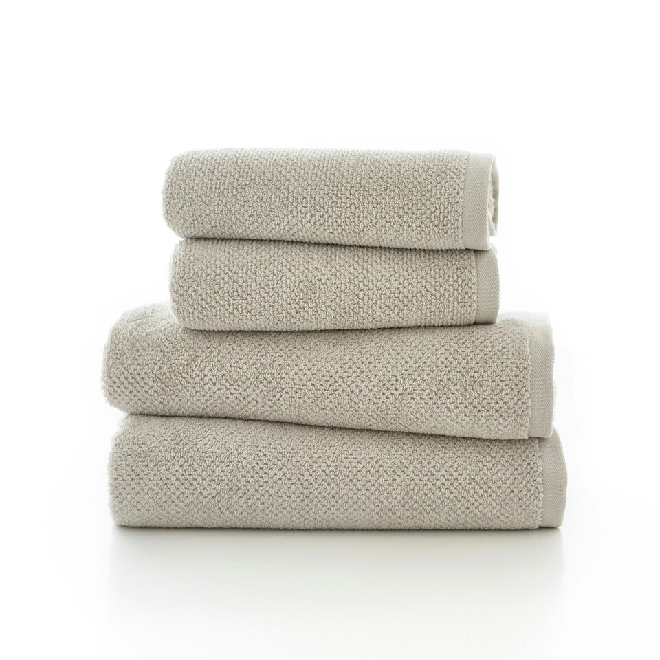 image 1 of Romeo 100% Cotton Absorbent Soft Bathroom Towels - Hand, Bath, Sheet Cream | Stone | Hand towel