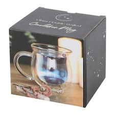 Clear Double Walled Glass Cauldron Mug - Glass N/A