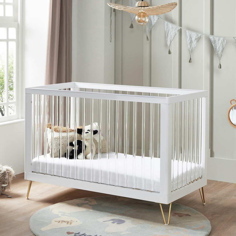 image 1 of Babymore Kimi Acrylic 3 Piece Nursery Room Set