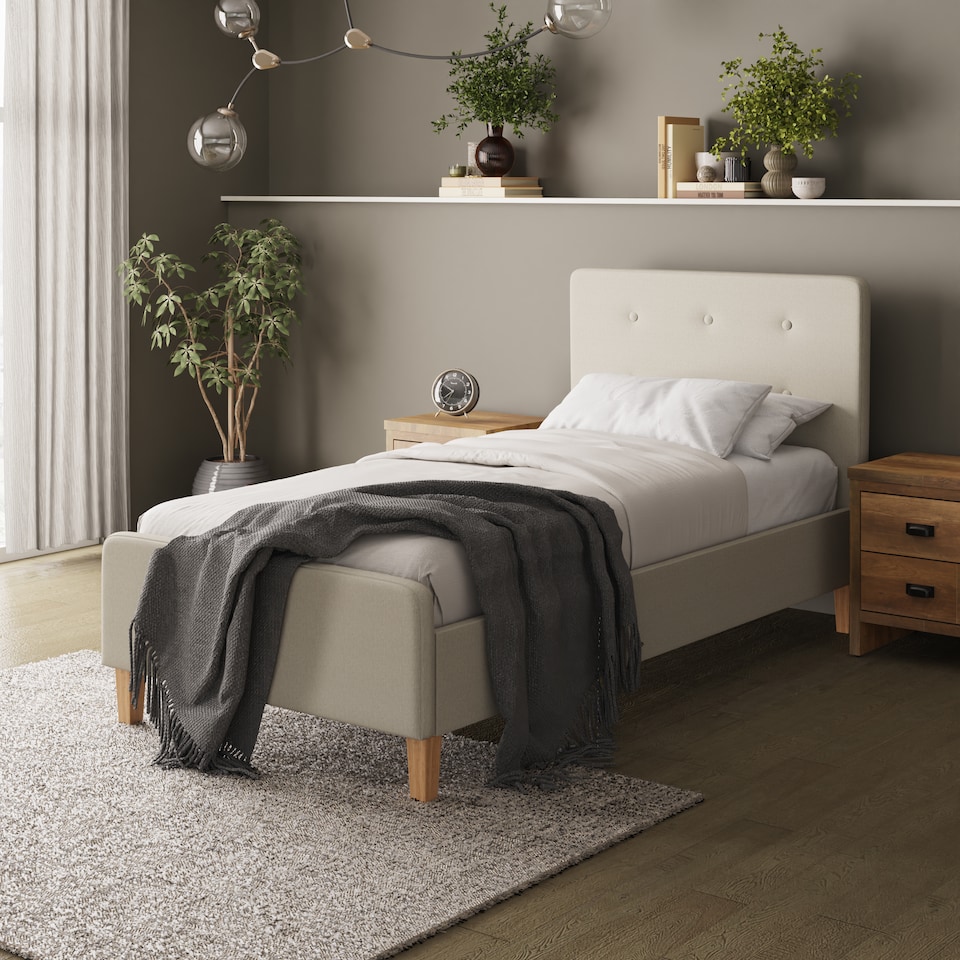 image 1 of Ashbourne Bed Single Natural | Cream | Natural