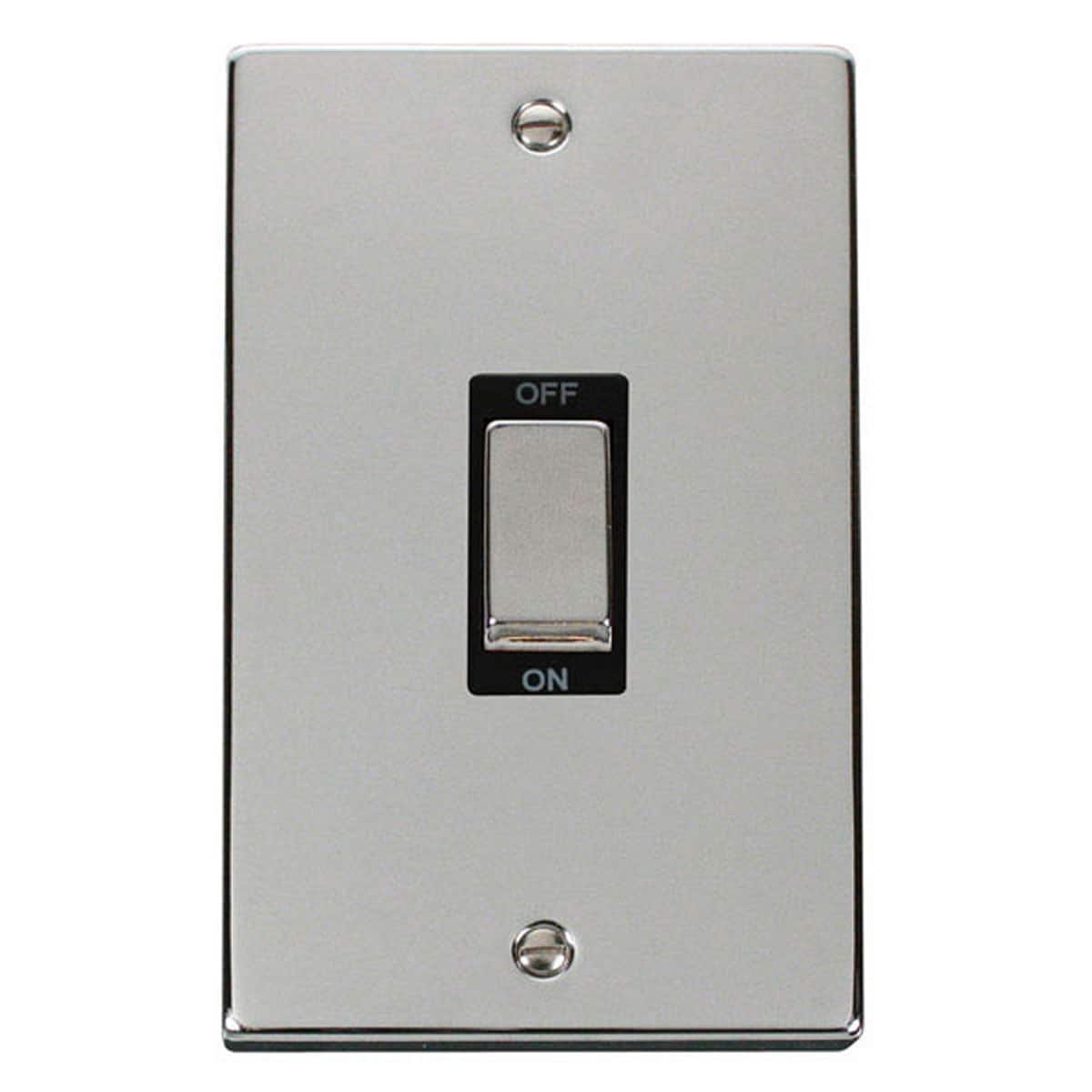 SE HOME Polished Chrome 2 Gang Ingot Size 45A Switch Chrome Polished Chrome