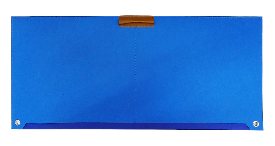 image 1 of Accuratus Felt Computer Mouse Pad / Laptop Desk Pad & Mouse Mat with Pen & Paper Compartment - Blue
