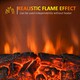 image 6 of HOMCOM Free Standing Fireplace Flame Effect Electric Heater Log Burning Black